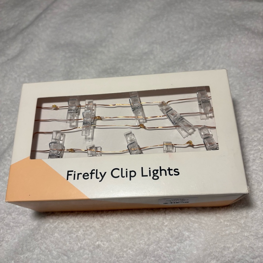 Urban Outfitters Photo Clip Firefly String Lights NWT Dorm Room